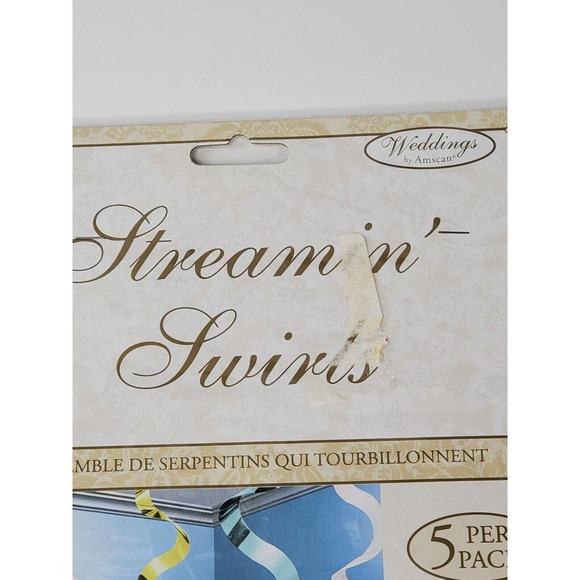 Streamin' swirls amscan 5 per pack 3 36 in 90 cm 2 24 in 60 cm - Picture 2 of 9